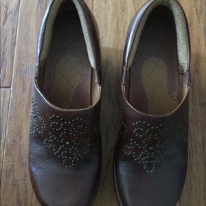 Ariat Western Studded Clogs Brown